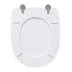 Copriwater ovale Aretusa in mdf bianco