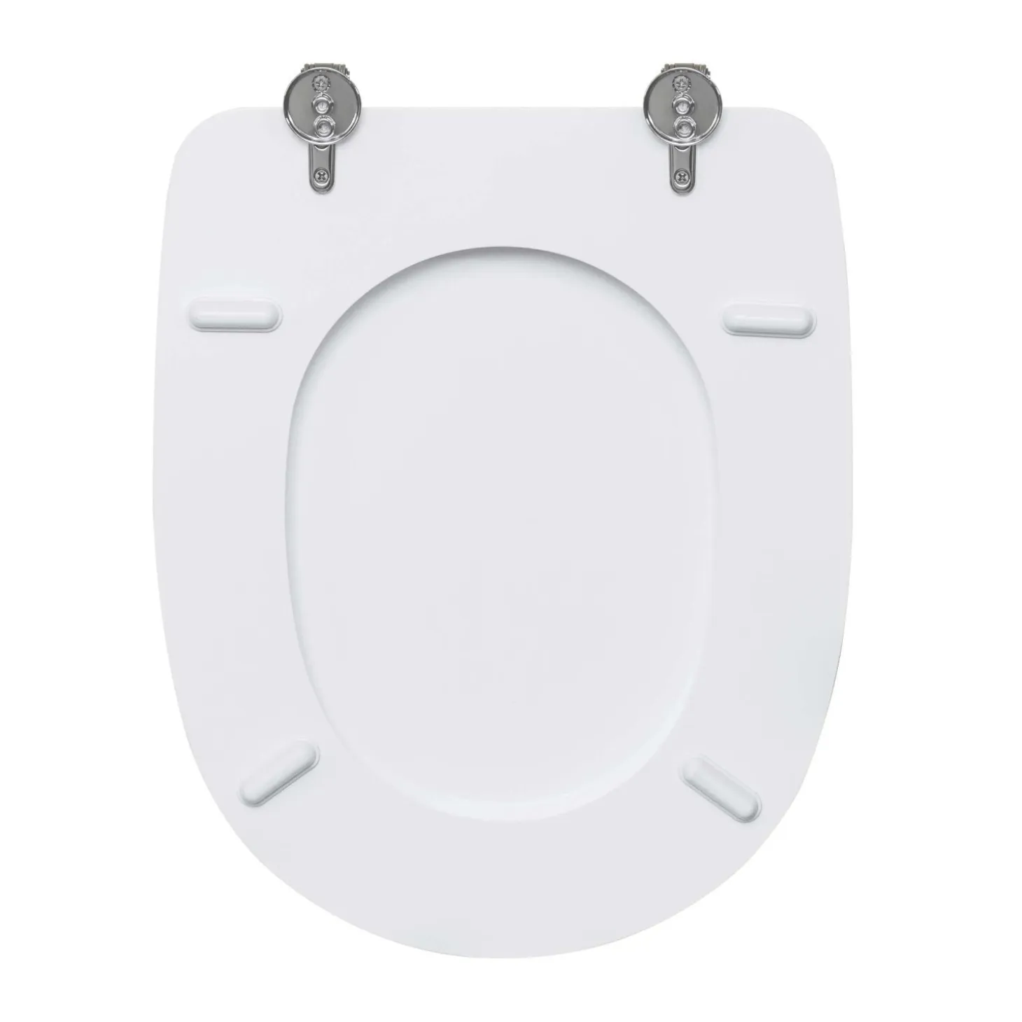 Copriwater ovale Aretusa in mdf bianco