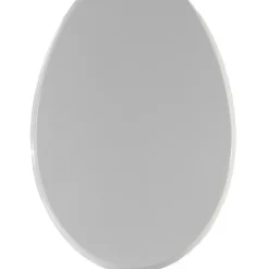 Copriwater ovale Ellisse in mdf bianco
