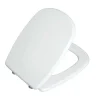 Copriwater ovale Fleo in mdf bianco