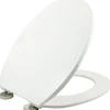 Copriwater ovale in termoindurente bianco
