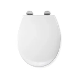 Copriwater ovale in termoindurente bianco
