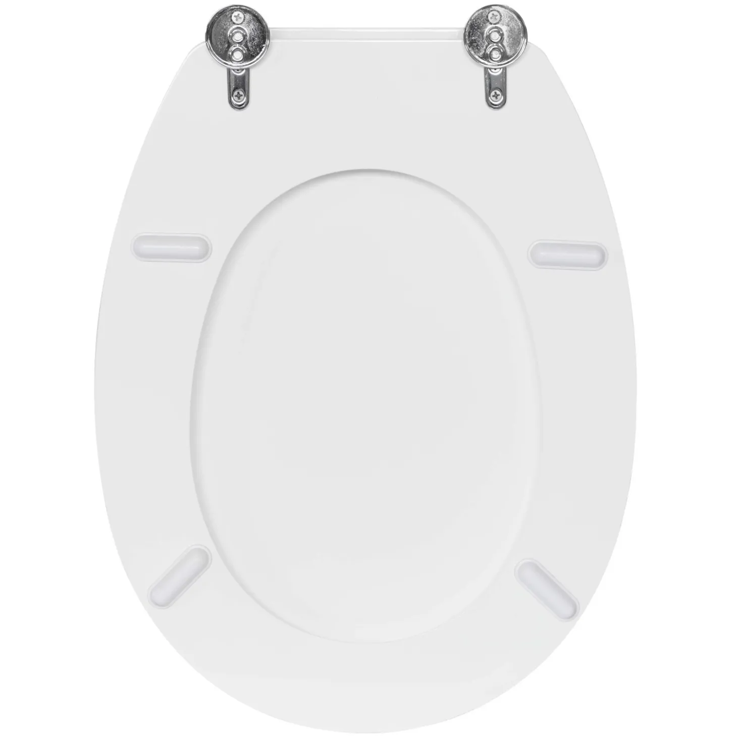 Copriwater ovale Liuto in mdf bianco