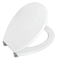 Copriwater ovale Piemonte in mdf bianco