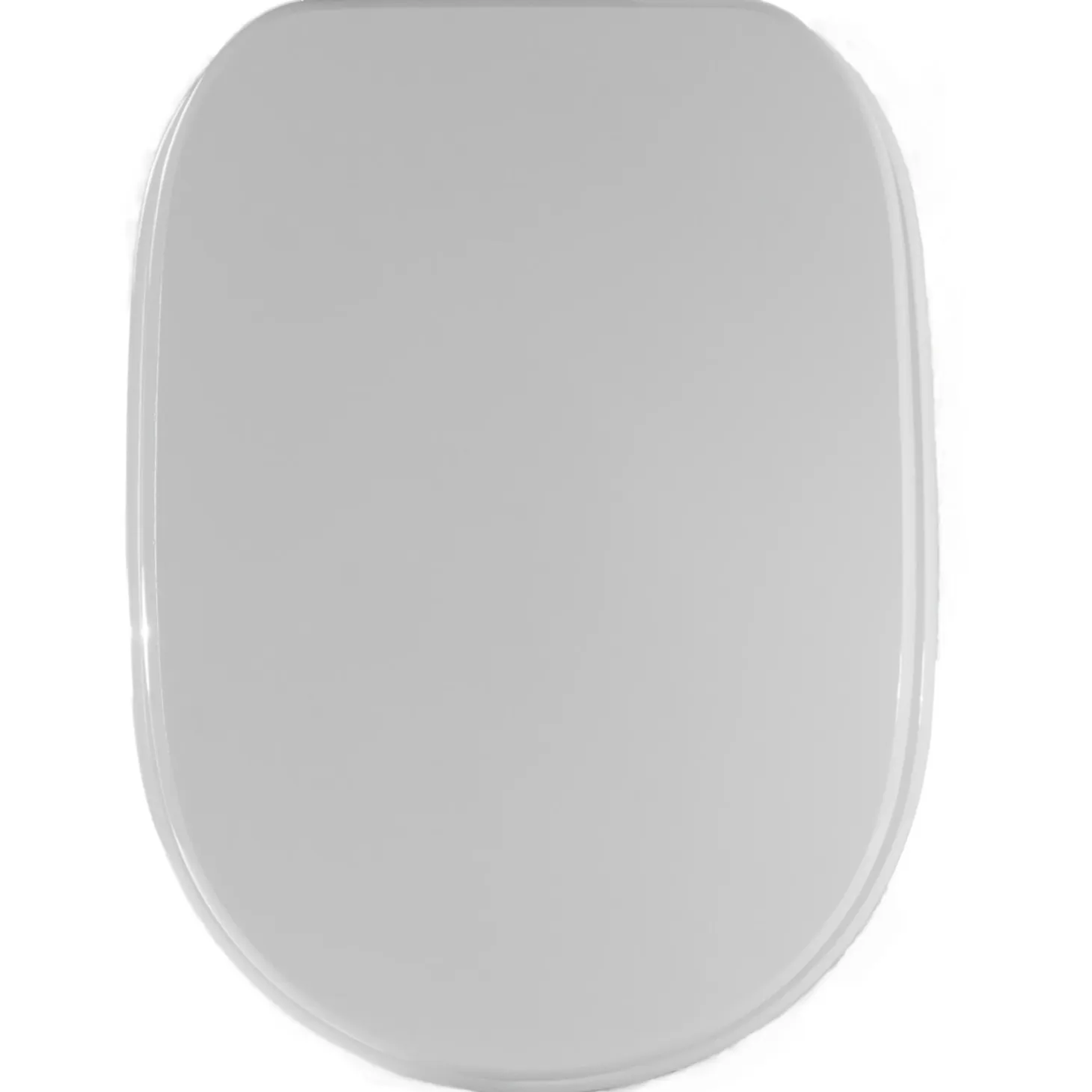 Copriwater ovale Sintesi in mdf bianco