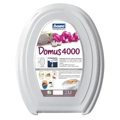Copriwater ovale universale Domus 4000 in polipropilene bianco