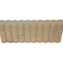 Cordolo bordo dritto in cemento 50x6,5x20 cm giallo