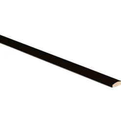 Cornice liscia laccata nera 18 mm x 5 mm