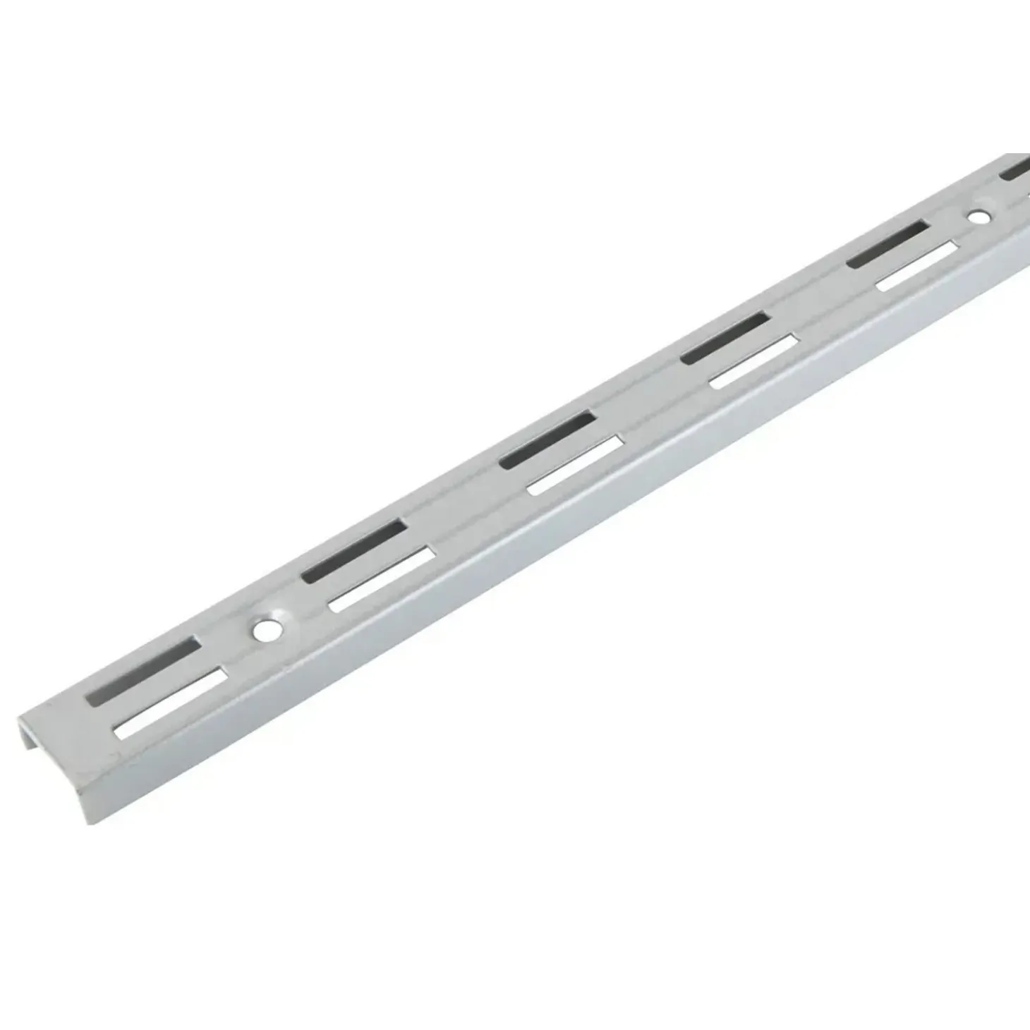 Cremagliera doppia in alluminio 1000 mm argento
