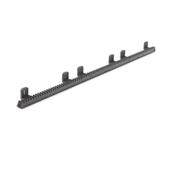Cremagliera modulo 4 in plastica dieci pezzi da 1 metro