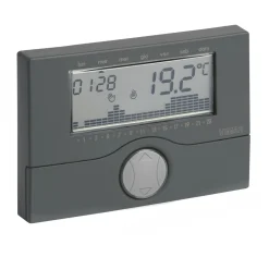 Cronotermostato Smart Home Vimar da parete a batteria antracite
