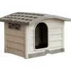 Cuccia per cani in plastica Bungalow Medium beige 89x75x62 cm