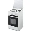 Cucina a gas con forno Volkan 4 bruciatori 50x50 cm larice