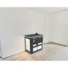 Cucina a legna Emilia Plus Ceramica 6,3 kW grigio e bianco
