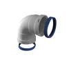 Curva 90° caldaia alluminio femmina/femmina Ø 80 mm