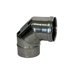 Curva a 90° in acciaio inox AISI 316 Ø 100 mm