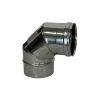 Curva a 90° in acciaio inox AISI 316 Ø 80 mm