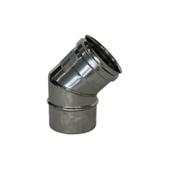 Curva a 45° in acciaio inox AISI 316 Ø 100 mm