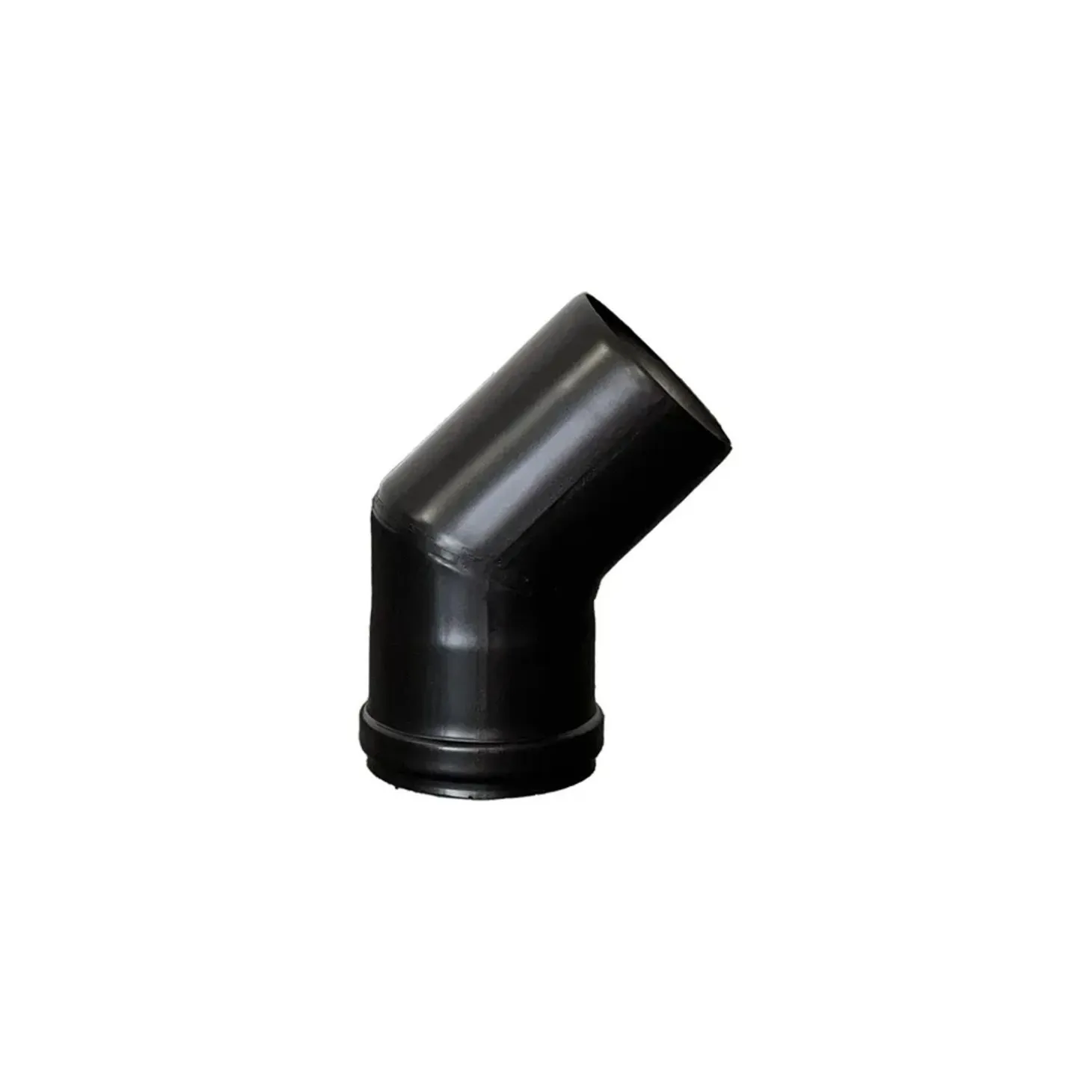 Curva a 45° per stufa a pellet Ø 100 mm x SP 1,2 mm con guarnizione