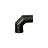 Curva a 90° per stufa a pellet Ø 80 mm x SP 1,2 mm con guarnizione