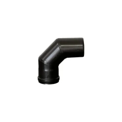 Curva a 90° per stufa a pellet Ø 80 mm x SP 1,2 mm con guarnizione