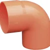 Curva per gronda in PVC arancione arancione 87° Ø 63 mm