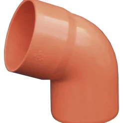 Curva per gronda in PVC arancione 67° Ø 100 mm