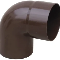Curva pluviale in PVC Marley marrone 87° Ø 80 mm
