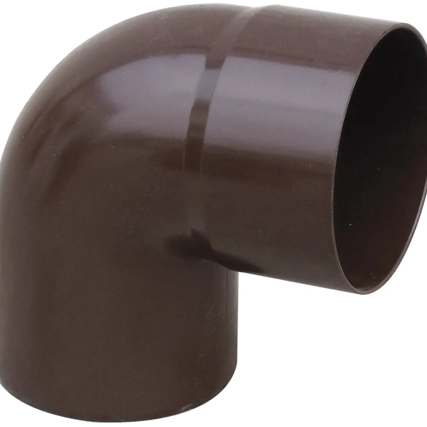 Curva pluviale in PVC marrone 87° Ø 63 mm