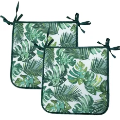 Cuscini per sedia Bahamas verde 2 pz 40x40 cm