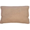 Cuscino con fascia e doppio piping beige 30x50 cm