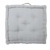 Cuscino da pavimento grigio 45x45x10 cm