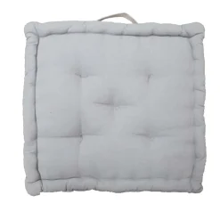 Cuscino da pavimento grigio 45x45x10 cm