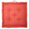 Cuscino da pavimento rosso 45x45x10 cm