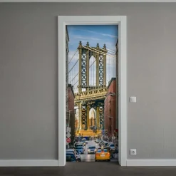 Decorazione Autoadesiva per porta Brooklyn 210x83 cm