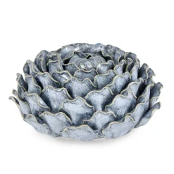 Decorazione fiore Masami azzurro 10 cm