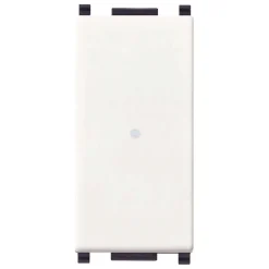 Deviatore 1 polo 10AX assiale bianco