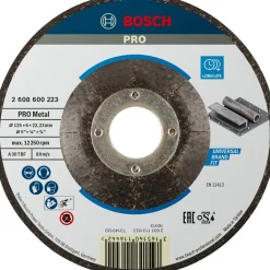 Disco abrasivo Bosch per metallo 125x6 mm