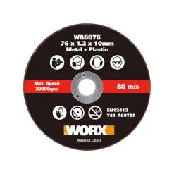 Disco flessibile per metallo Worx 76x1,2x10 mm