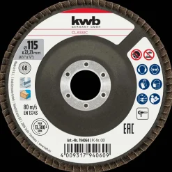 Disco lamellare in corindone Ø 115 mm grana 60