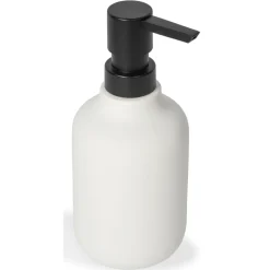 Dispenser sapone Chloe` in ceramica bianca ø7,8