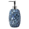 Dispenser sapone Crystal in vetro mosaico blu