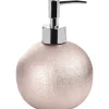 Dispenser sapone Glitter in ceramica rosa