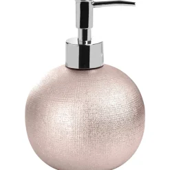 Dispenser sapone Glitter in ceramica rosa