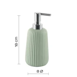 Dispenser sapone Marika in ceramica verde salvia
