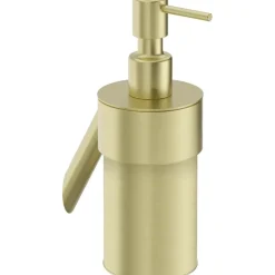 Dispenser sapone parete acciaio ABS PVD 0,25 l Idrostile 175 mm oro