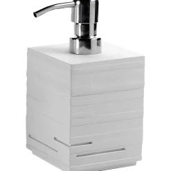 Dispenser sapone Quadrotto in resina bianco