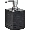 Dispenser sapone Quadrotto in resina nero