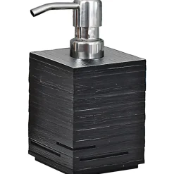 Dispenser sapone Quadrotto in resina nero