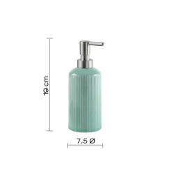 Dispenser sapone Sabina in ceramica acquamarina